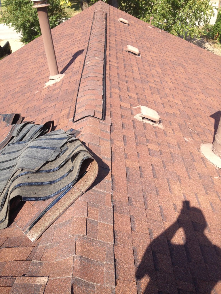 Wrong Ridge Cap on Roof