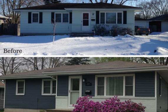 Vinyl Siding Replacement Before and After Photos